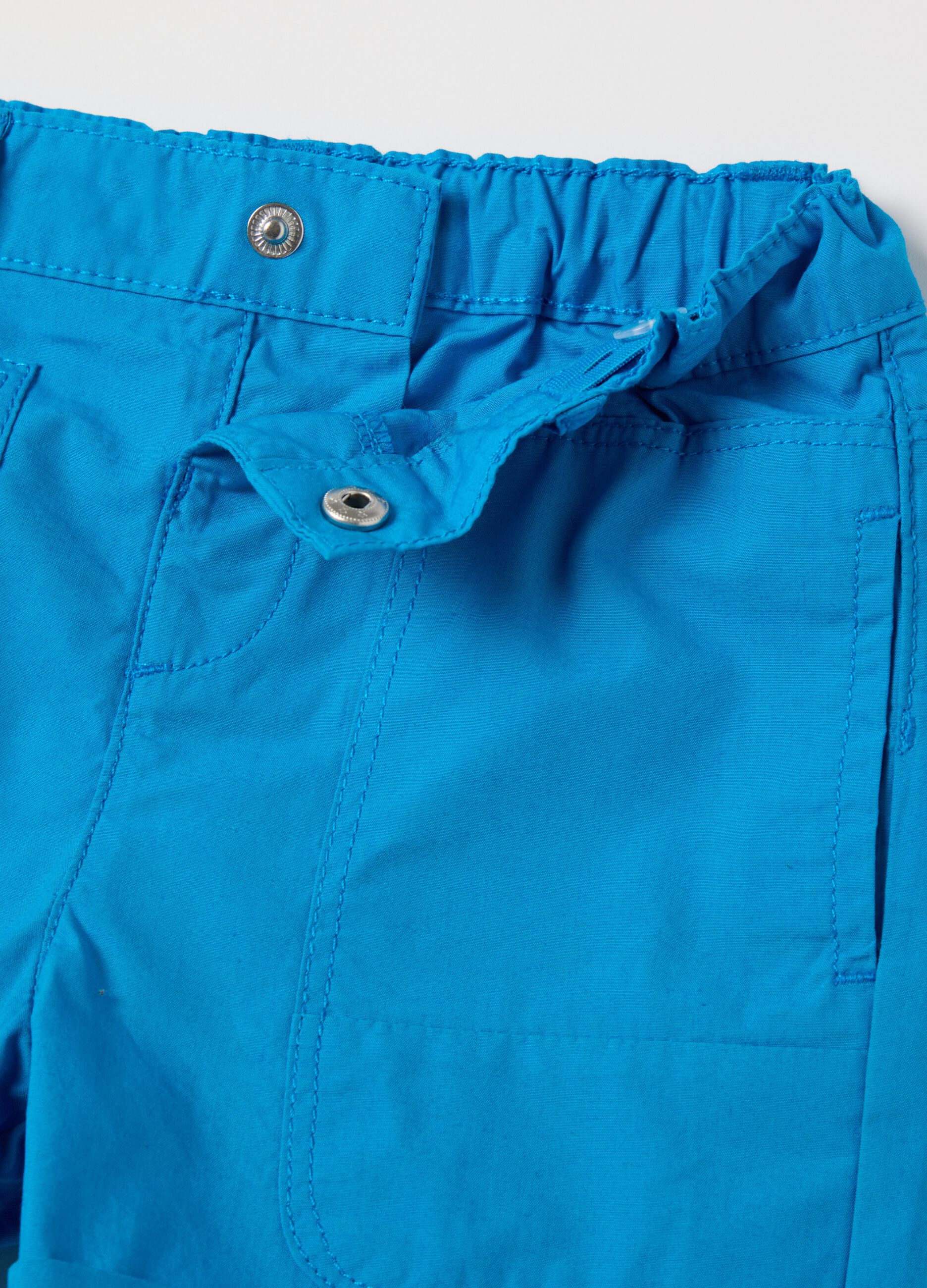 Blue shorts in pure Fagottino cotton
