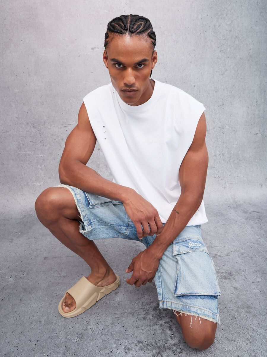 Distressed White Tank Top_2
