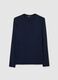 Blue long-sleeve regular fit t-shirt_0
