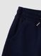 Pantaloni culotte blu in puro cotone organico per bambina_2