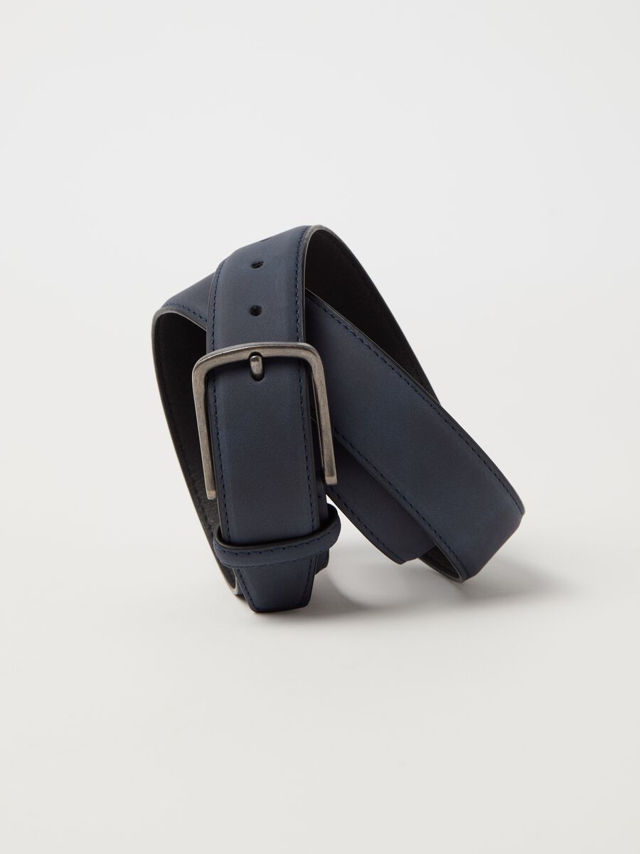 Solid colour belt with square buckle_2