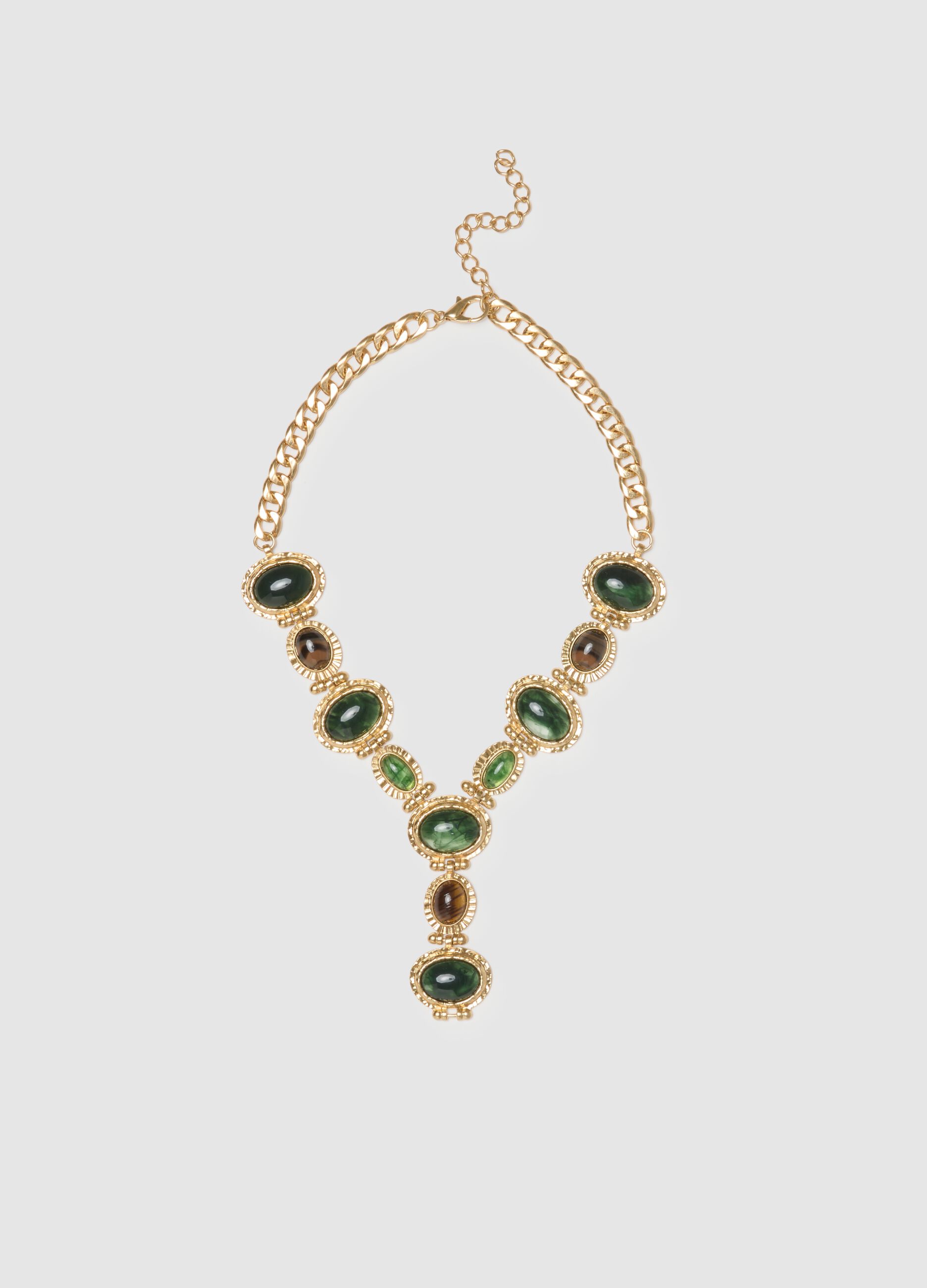 Multicoloured Link Chain Necklace