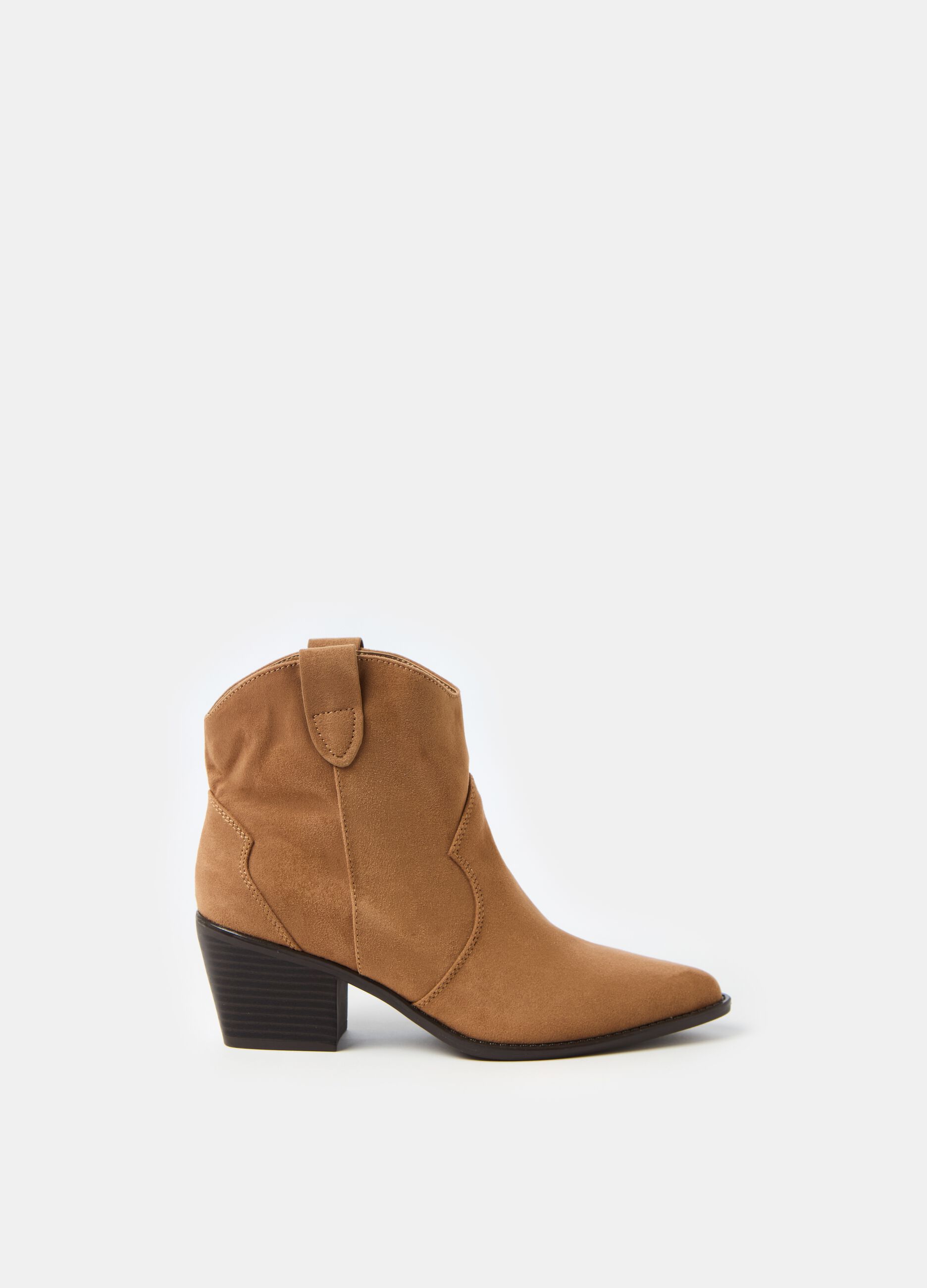 Suede cowboy boots