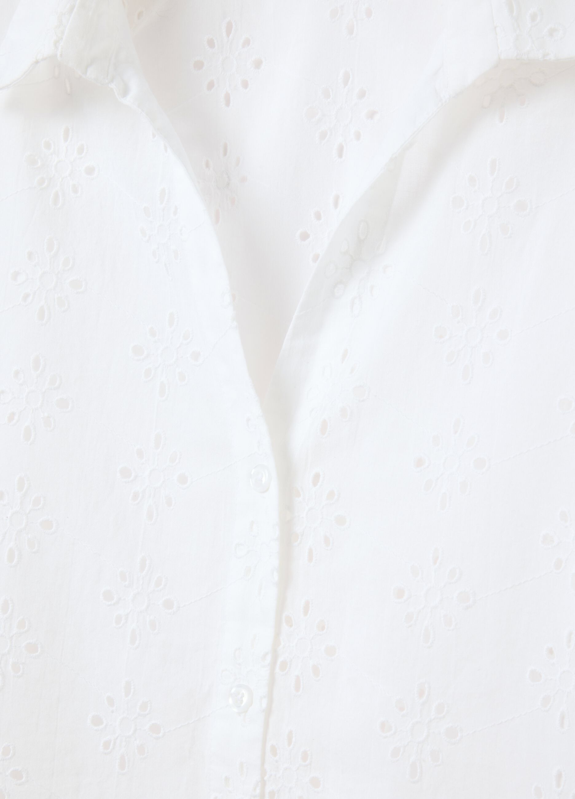 Camicia da donna in puro cotone bianca regular fit