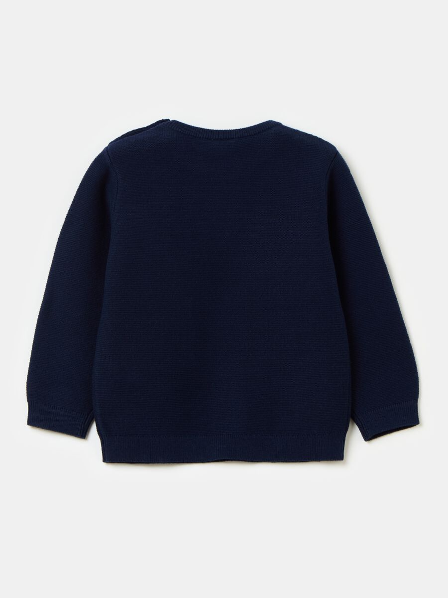 Solid colour cotton pullover_1