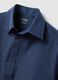 Blue short-sleeved shirt with button-down collar_5
