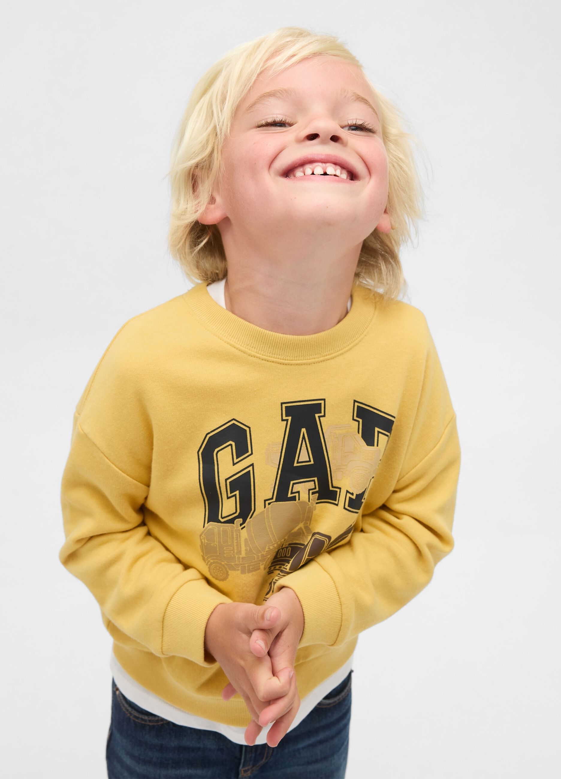 Yellow kids' sweatshirt