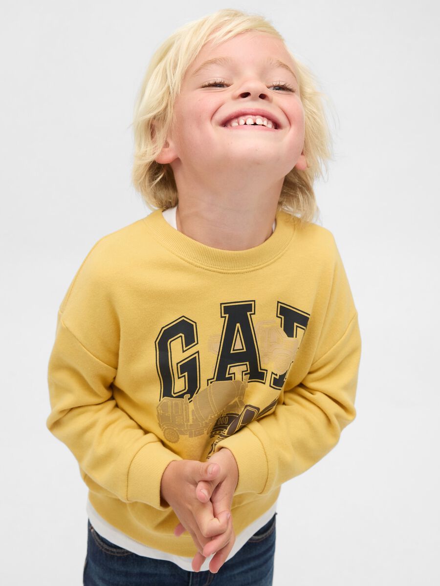 Yellow kids' sweatshirt_0