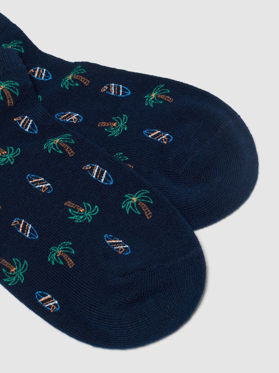 Tripack calzini in misto cotone biologico multicolor da bambino_2