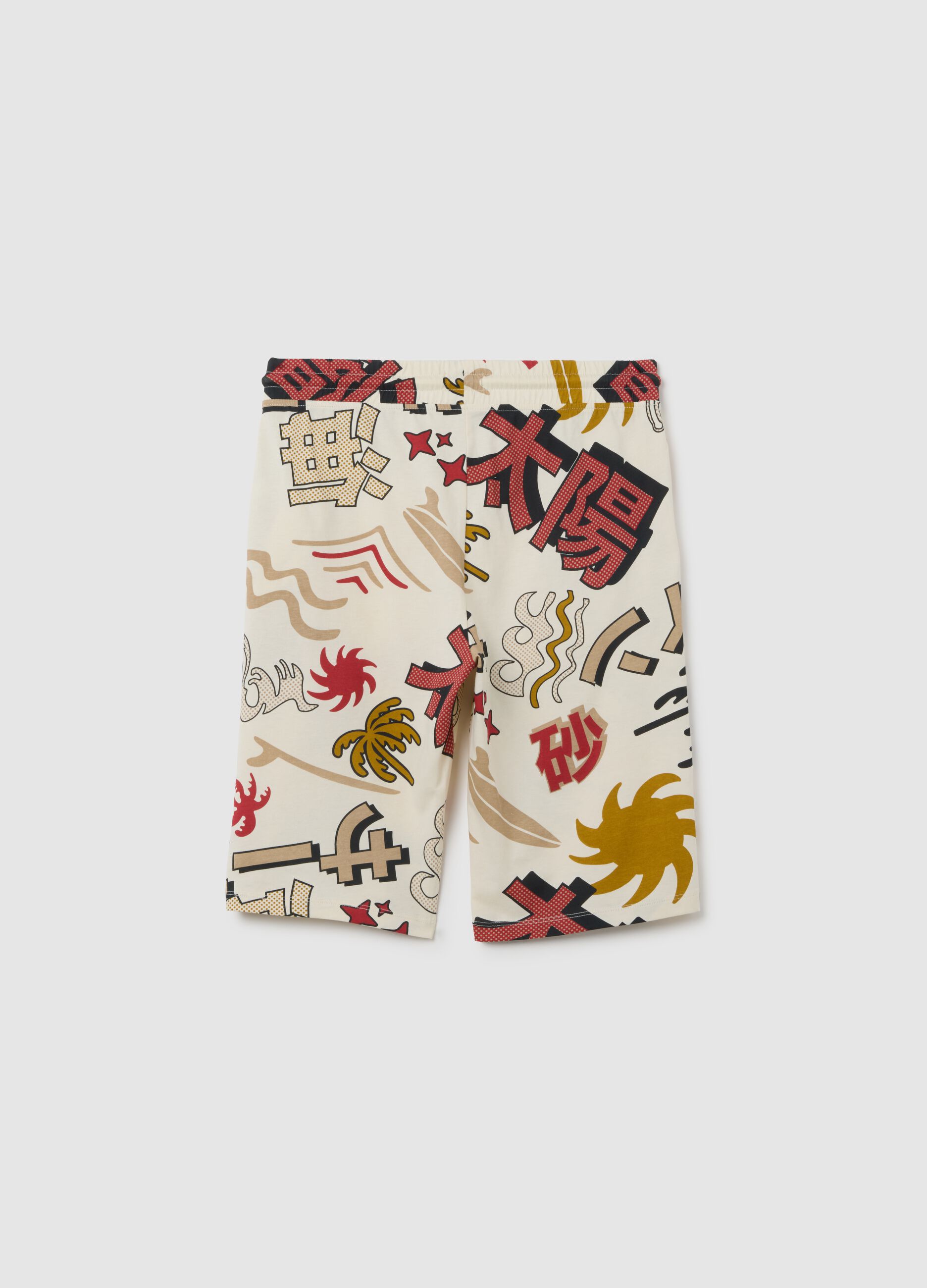 Boys' multicolour pure cotton regular fit shorts