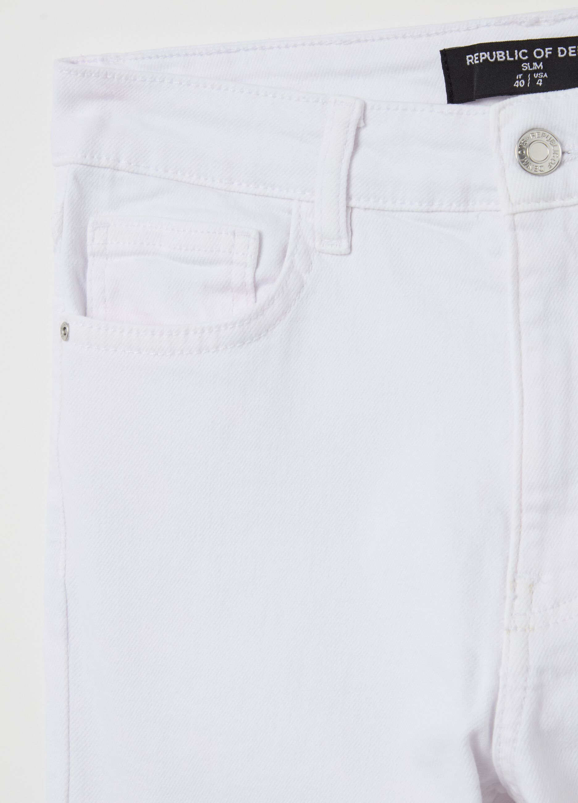 Slim-fit cropped jeans
