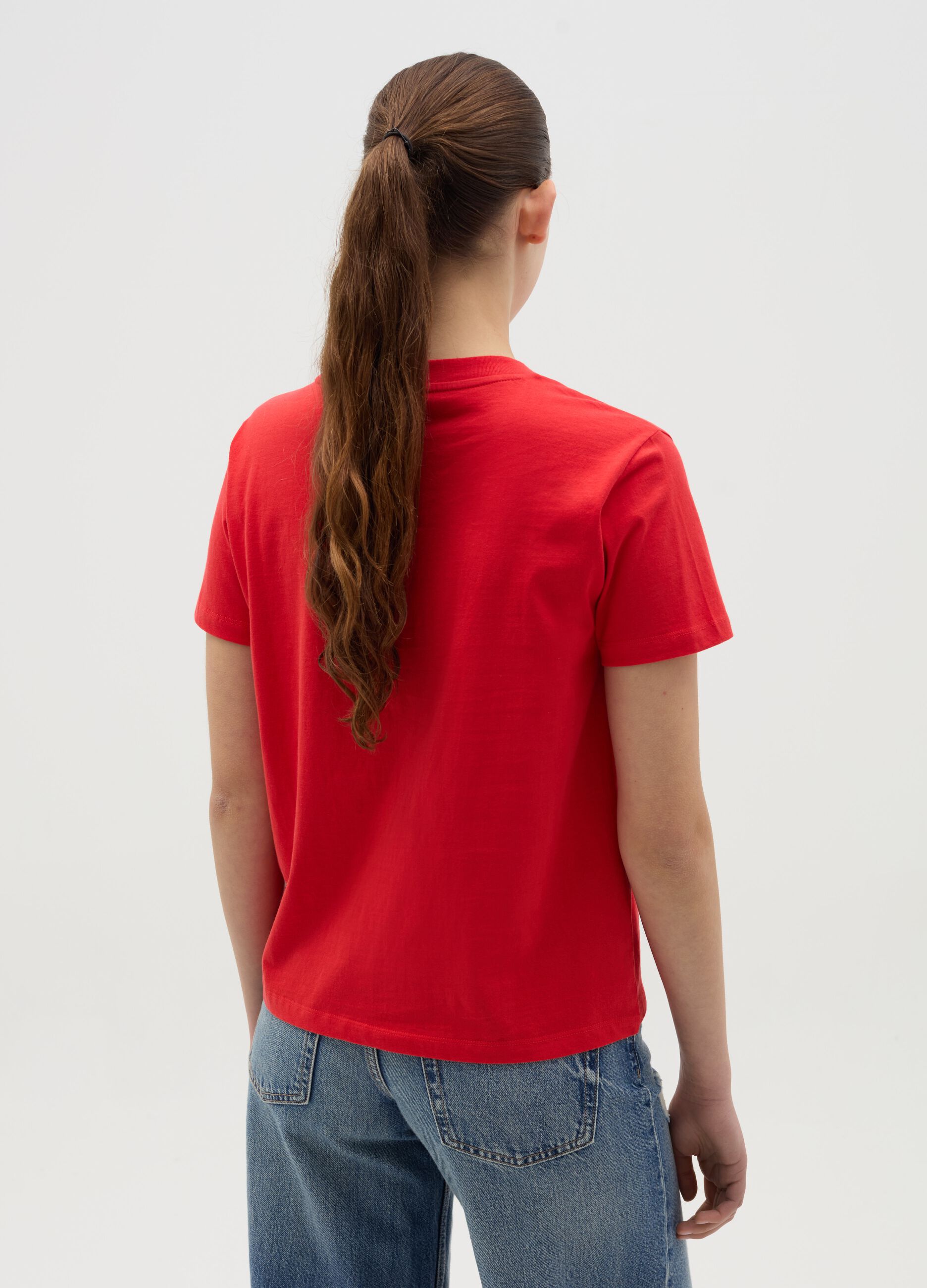 Red T-shirt with Hard Rock Café Las Vegas print