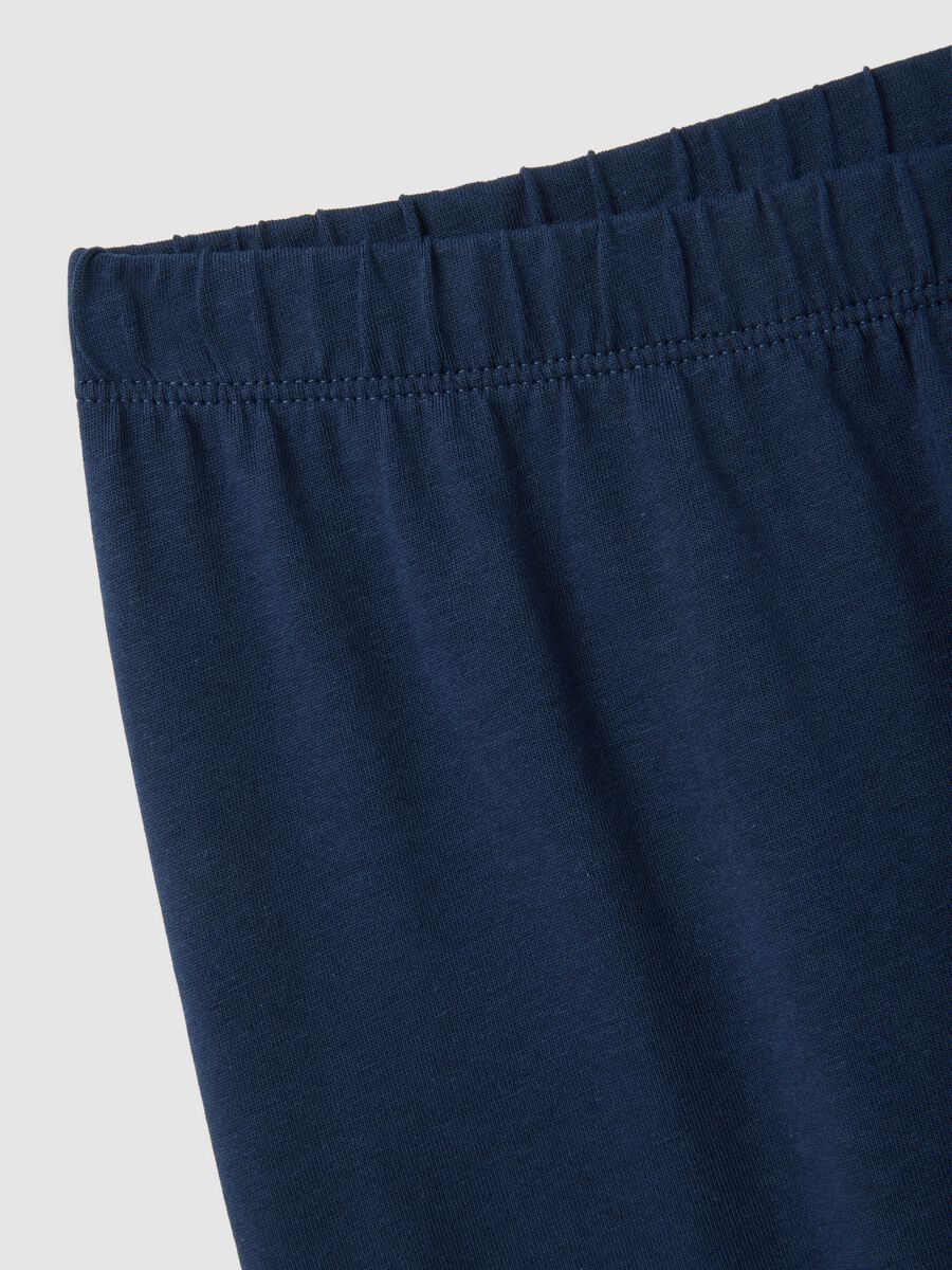 Kids' pyjamas in pure blue cotton regular fit_3