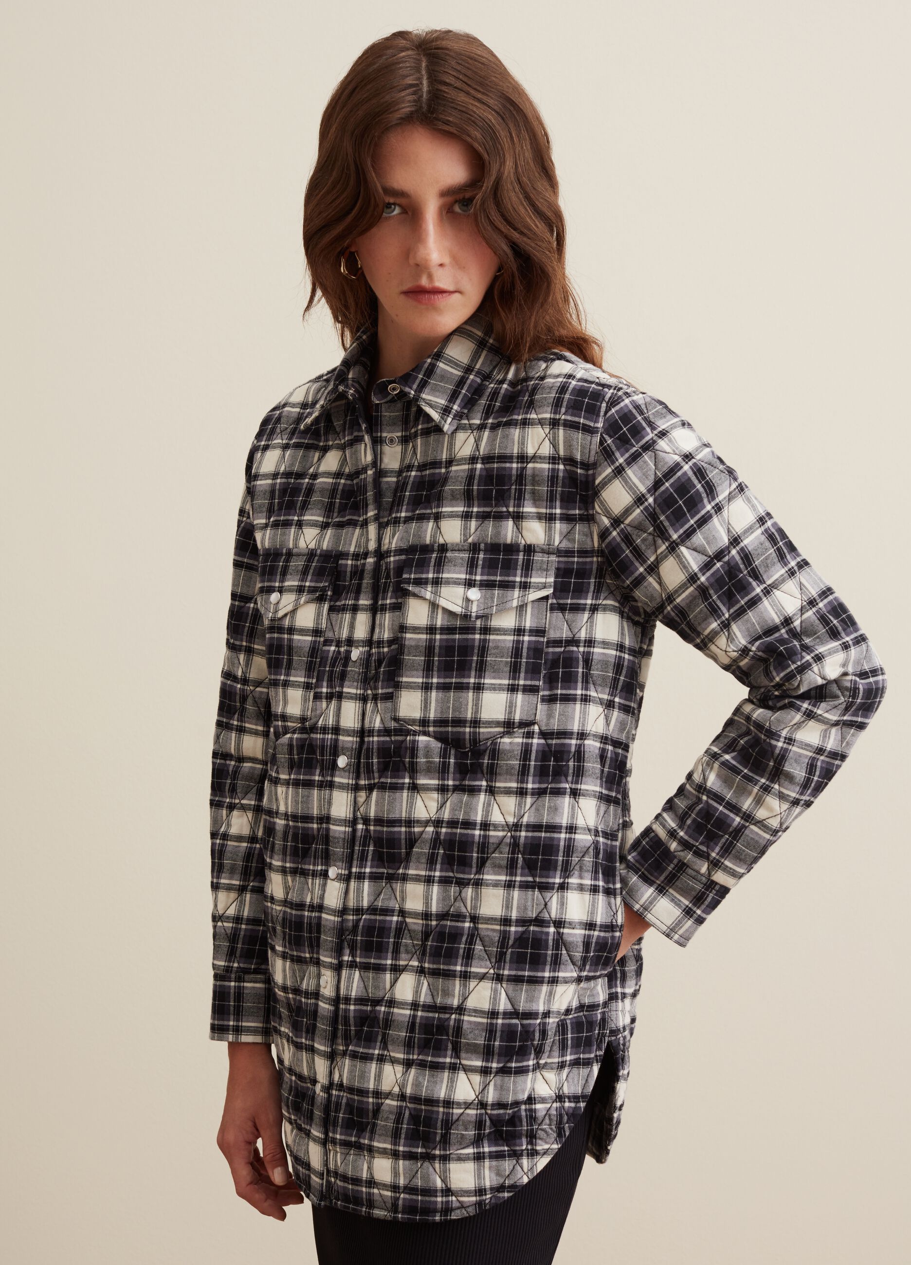 Shacket trapuntata a rombi fantasia check_1
