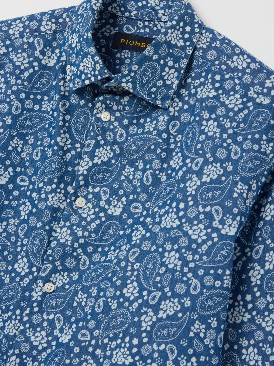 Cotton shirt with paisley print_5