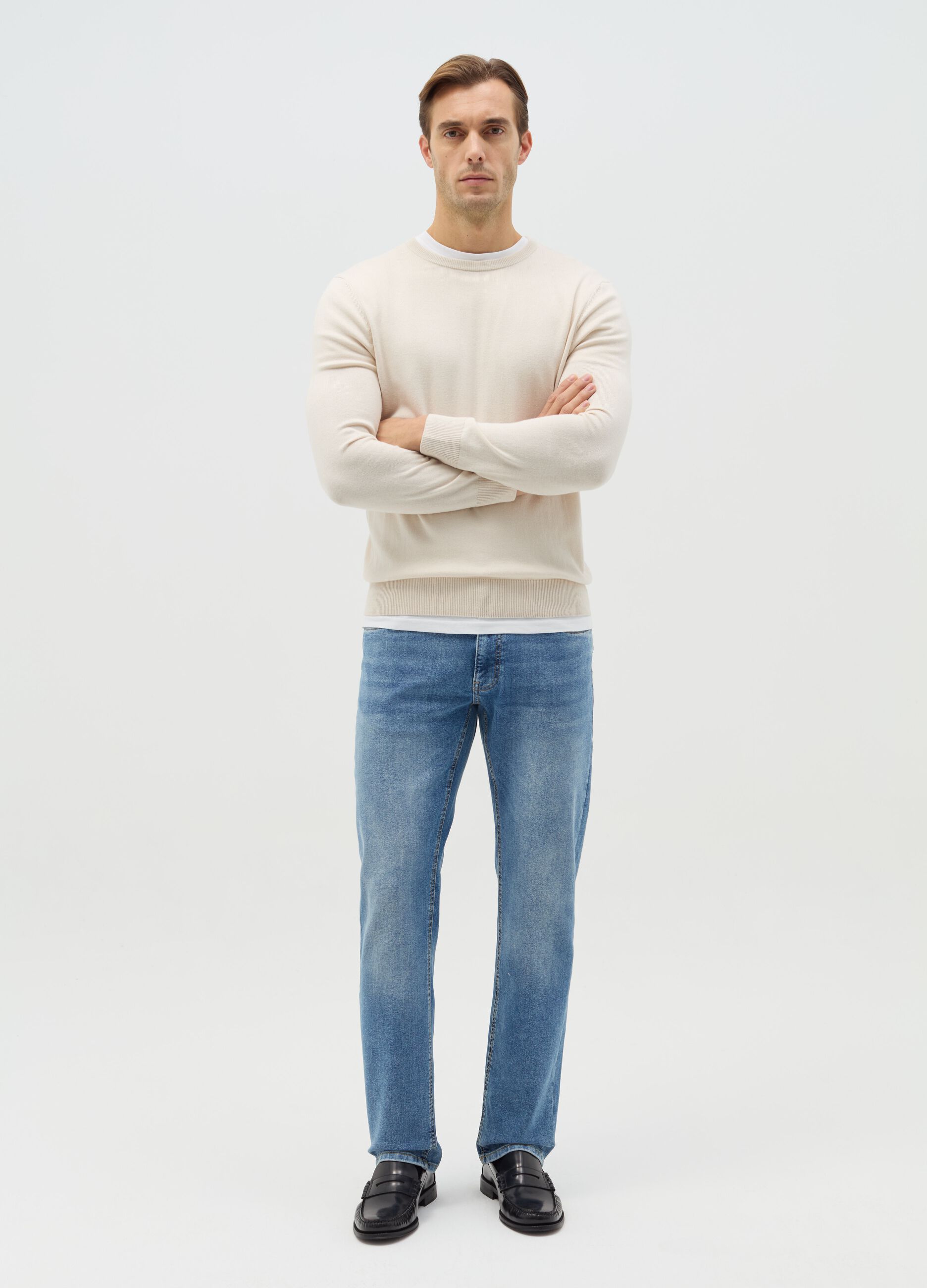 Comfort-fit stretch jeans