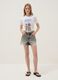 T-shirt in puro cotone bianca regular fit con stampa K-Pop Demon Hunters_1
