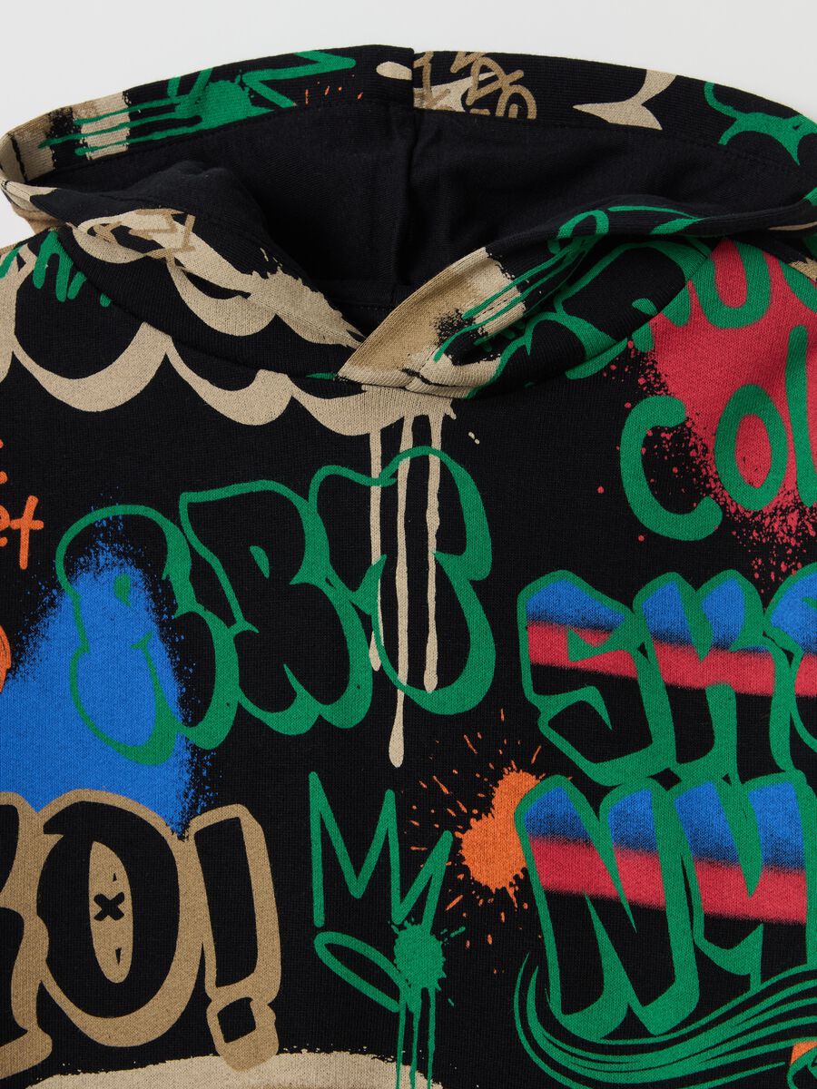 Jogging set in felpa con stampa_3