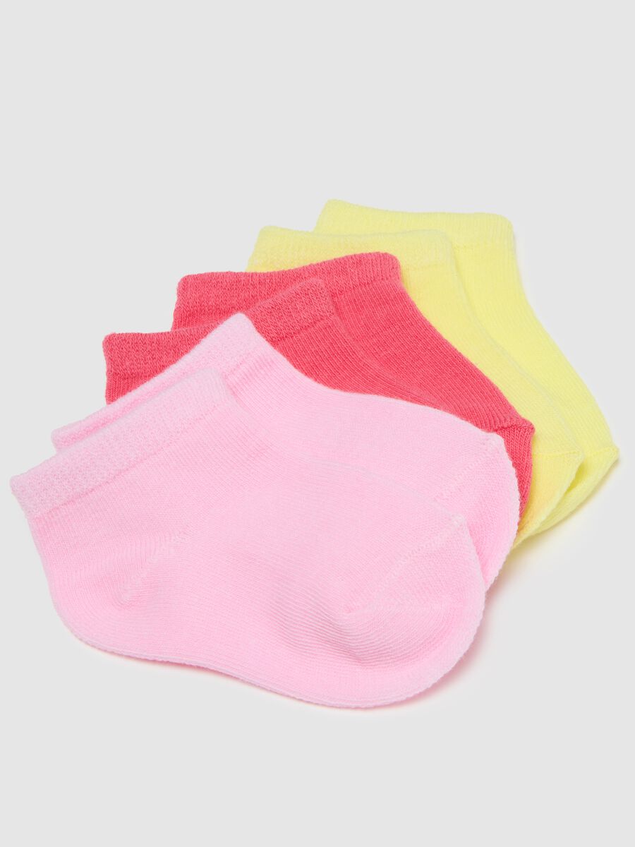 Multicolour cotton blend baby socks multipack_1