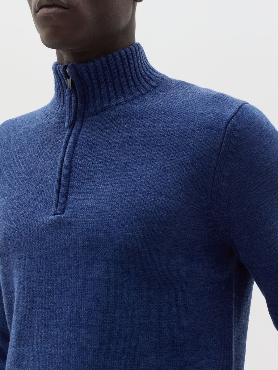 Pullover with half-zip neckline_3