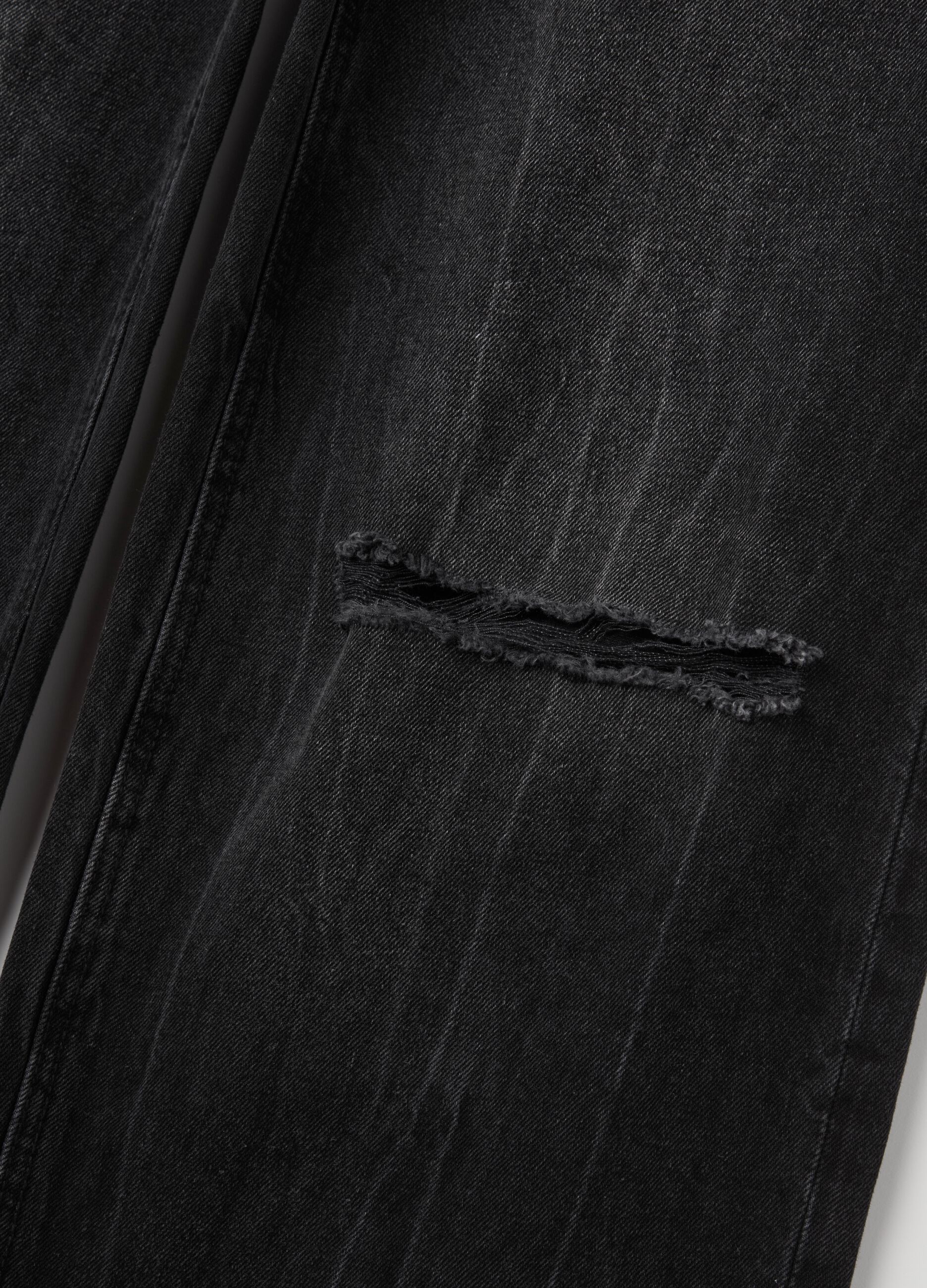 Baggy Denim Washed Black