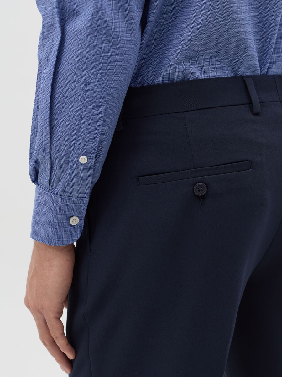 Regular-fit easy-iron shirt with micro pattern_3