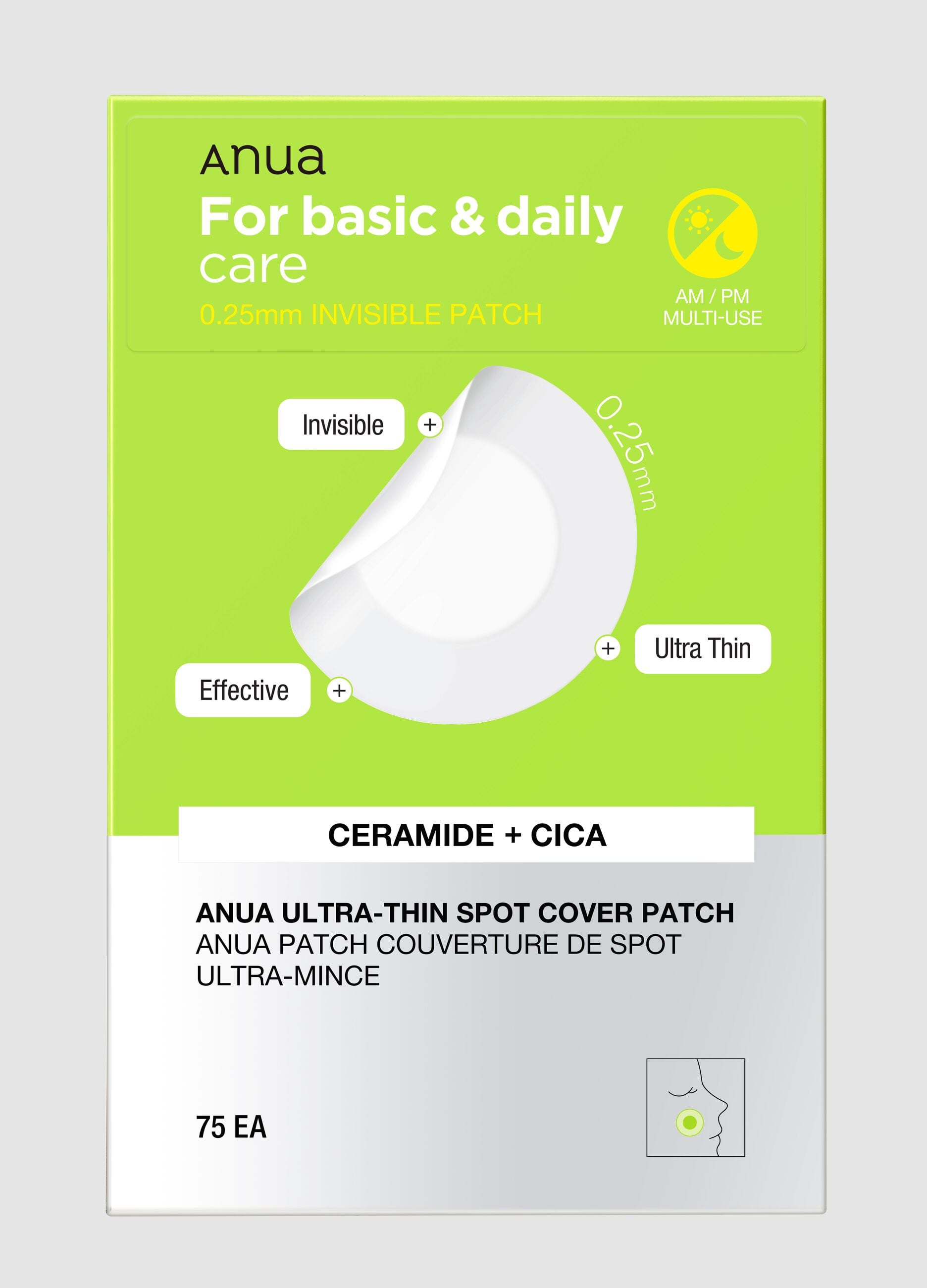 Ultra Thin Spot Cover Patch 75 pcs - Korean Skincare