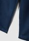 Children's regular fit blue linen-cotton blend chino trousers_3