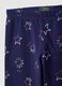 Girls' Purple Stretch Cotton Skinny Fit Leggings with Stars_2