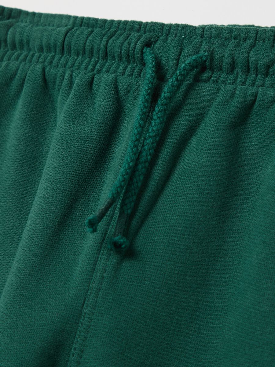 Joggers with drawstring and penguin patch_3