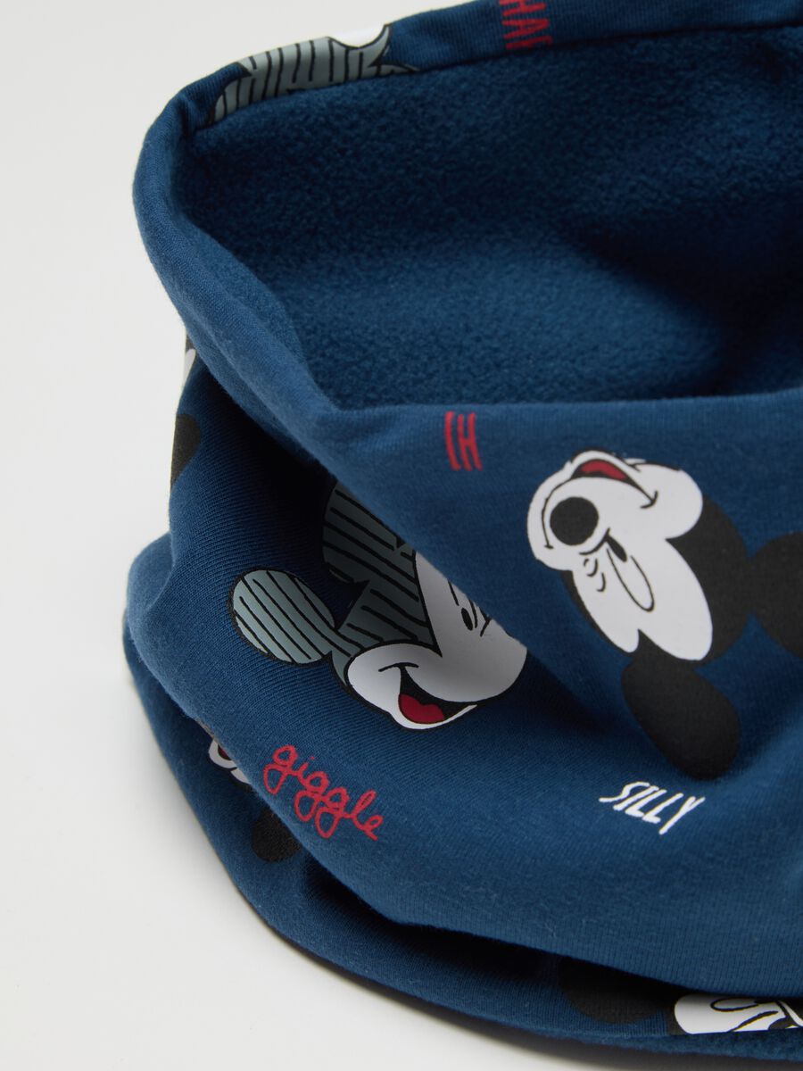 Sciarpa da neonato in cotone elasticizzato blu_2