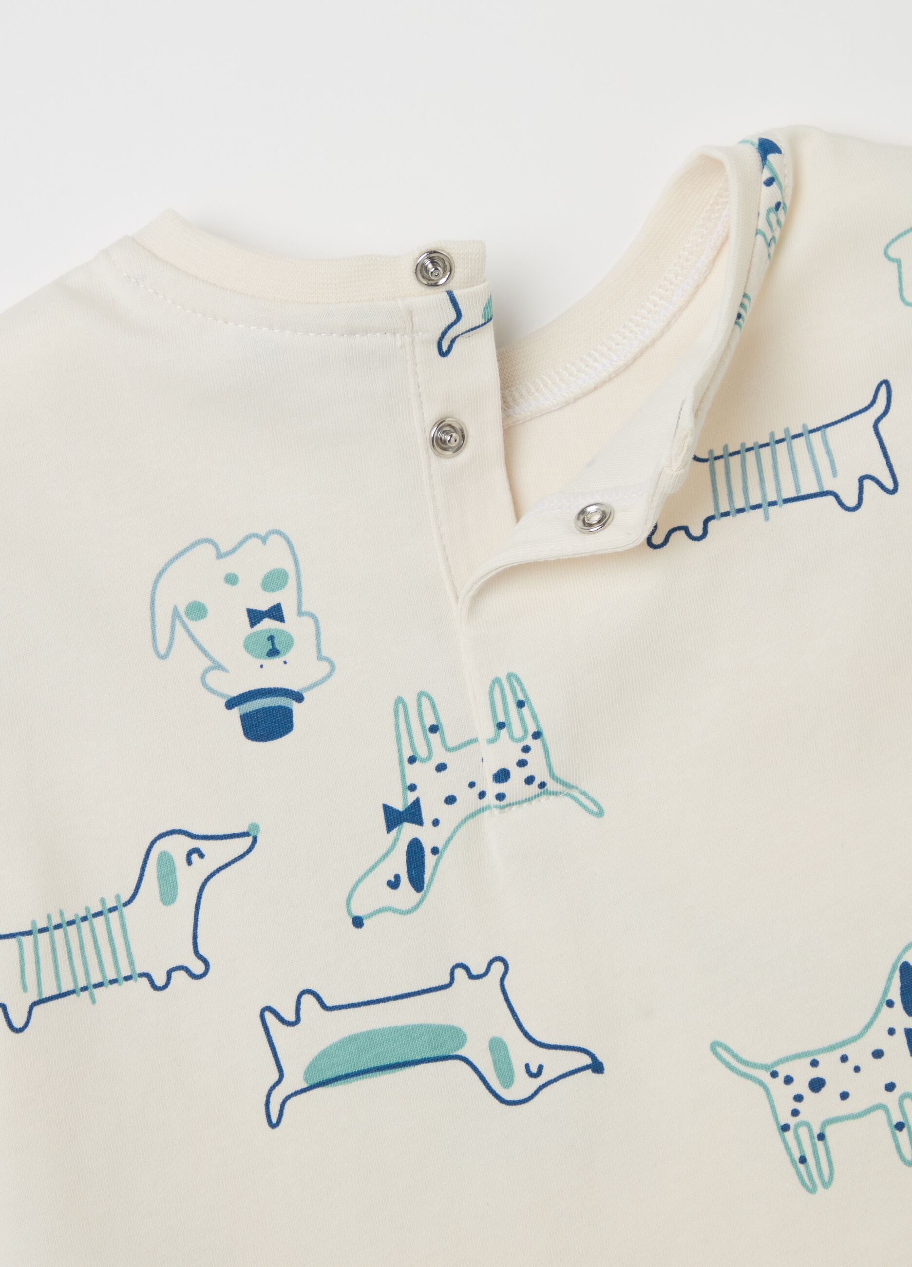 T-shirt with print and Bermuda shorts set