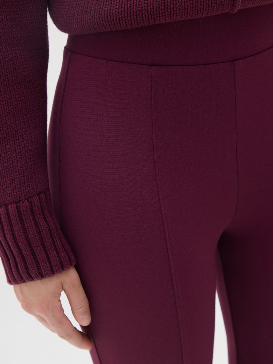 Leggings viola flare_3