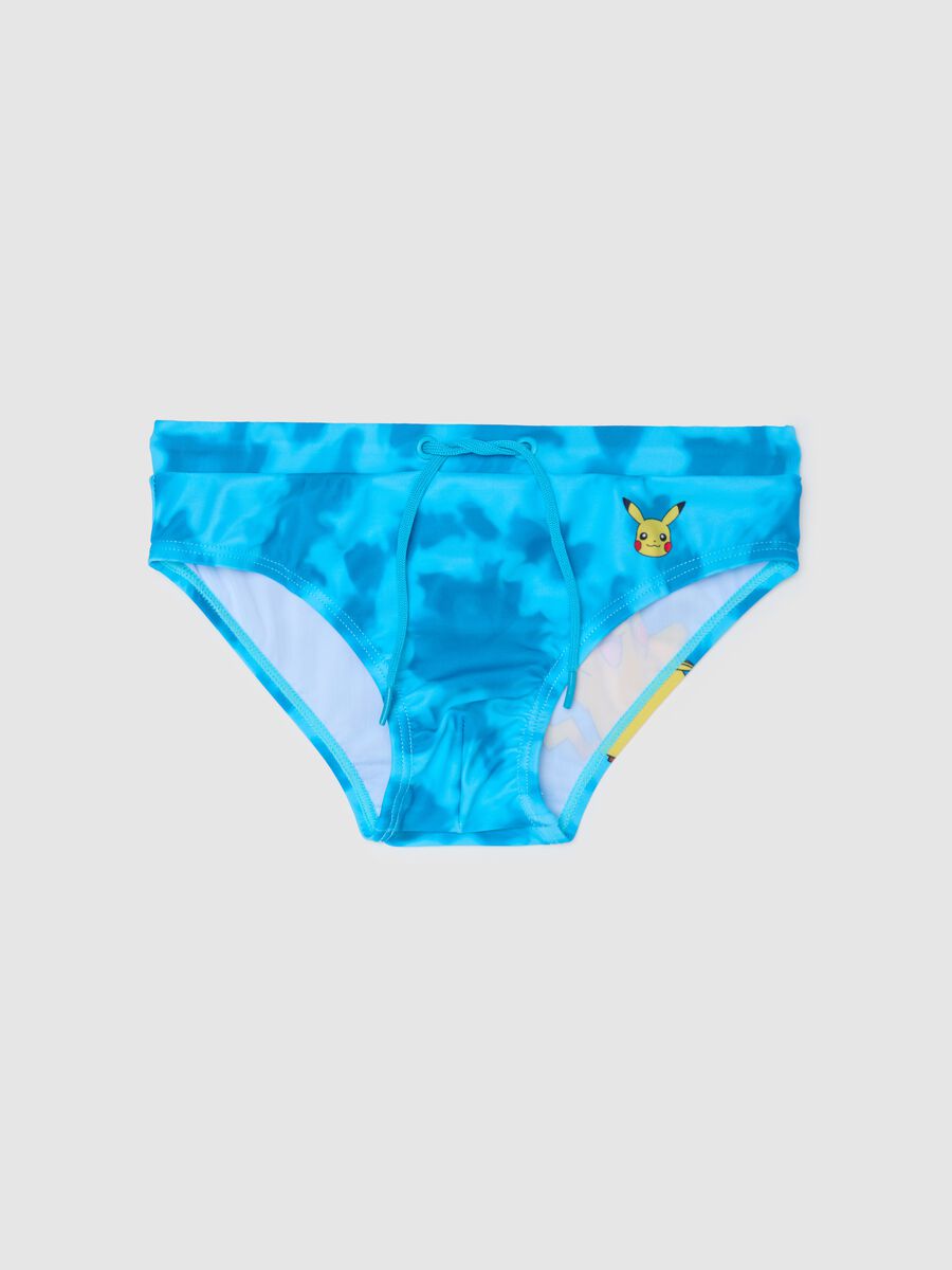 Slip mare da bambino in tessuto elasticizzato azzurro_0