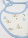 Set of twin-pack baby bibs in pure multicolour cotton_2