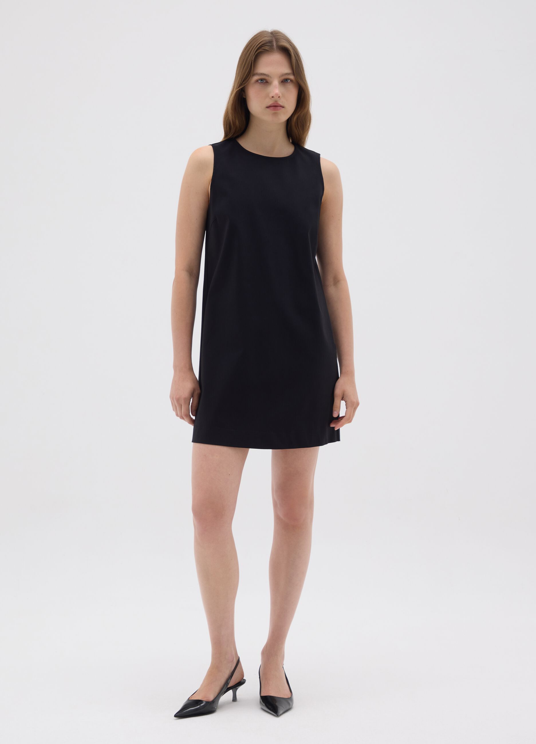 Black viscose blend women's dress