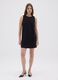 Black viscose blend women's dress_0