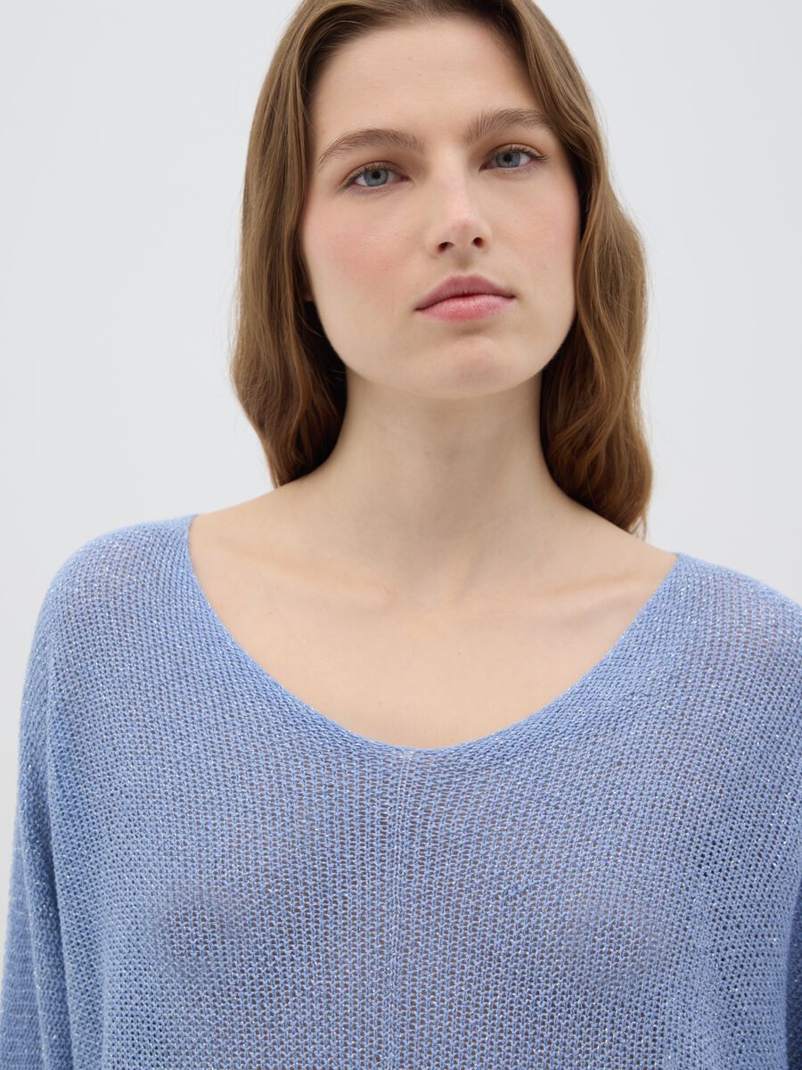Blue Regular Fit Women's Jumper_3