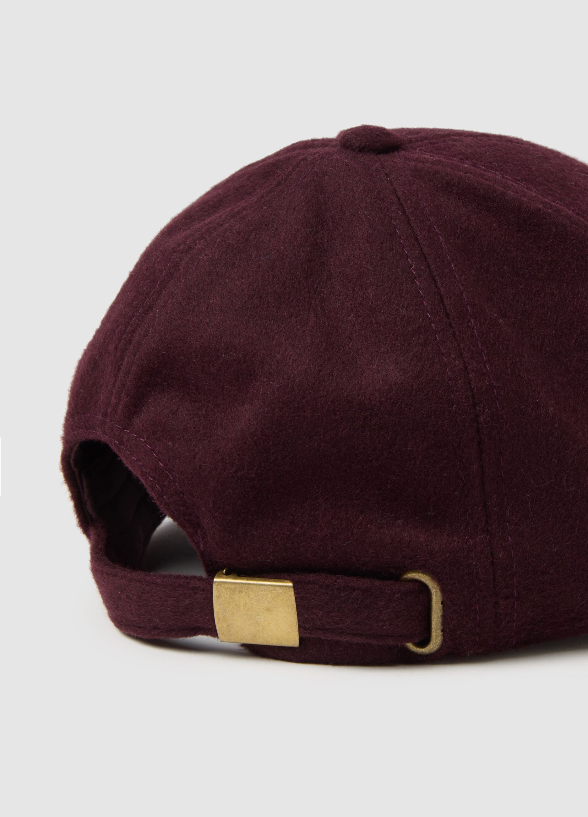 Purple Wool Blend Hat