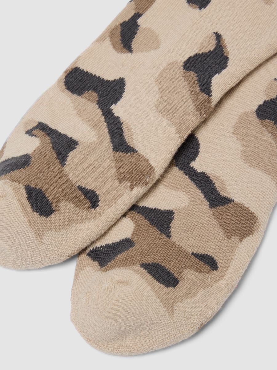 Calze sportive grigie in cotone elasticizzato camouflage_2
