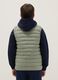 Gilet Ultralight imbottito verde da ragazzo regular fit con cappuccio_1