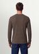 Brown honeycomb viscose-blend regular-fit T-shirt_3