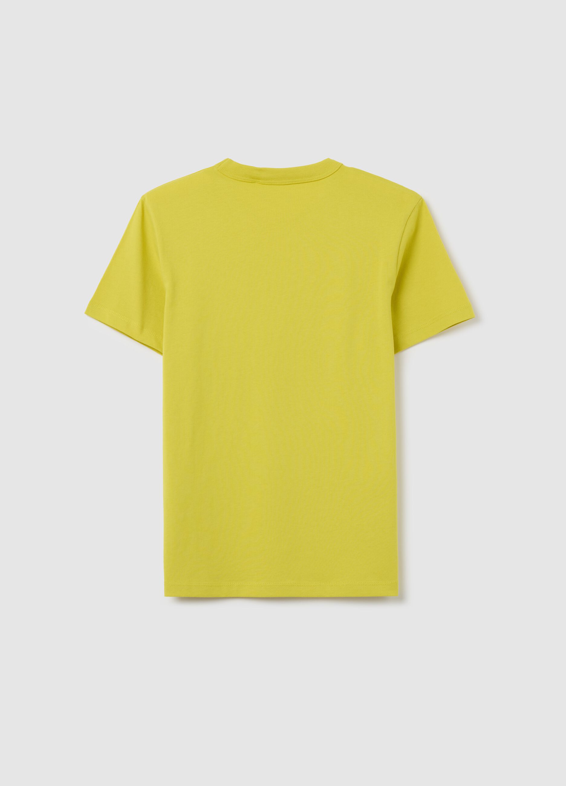 Essential yellow T-shirt in organic cotton