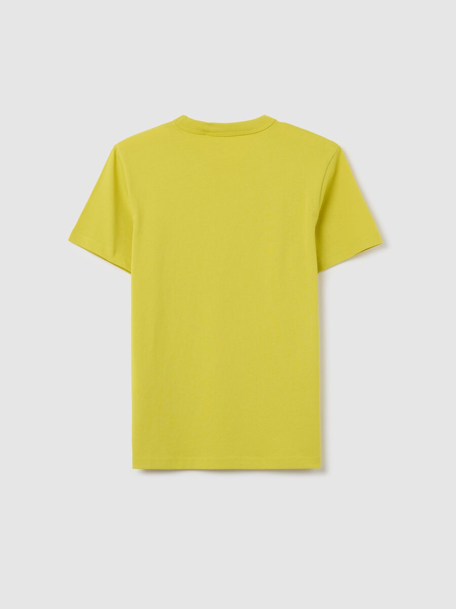 Essential yellow T-shirt in organic cotton_4