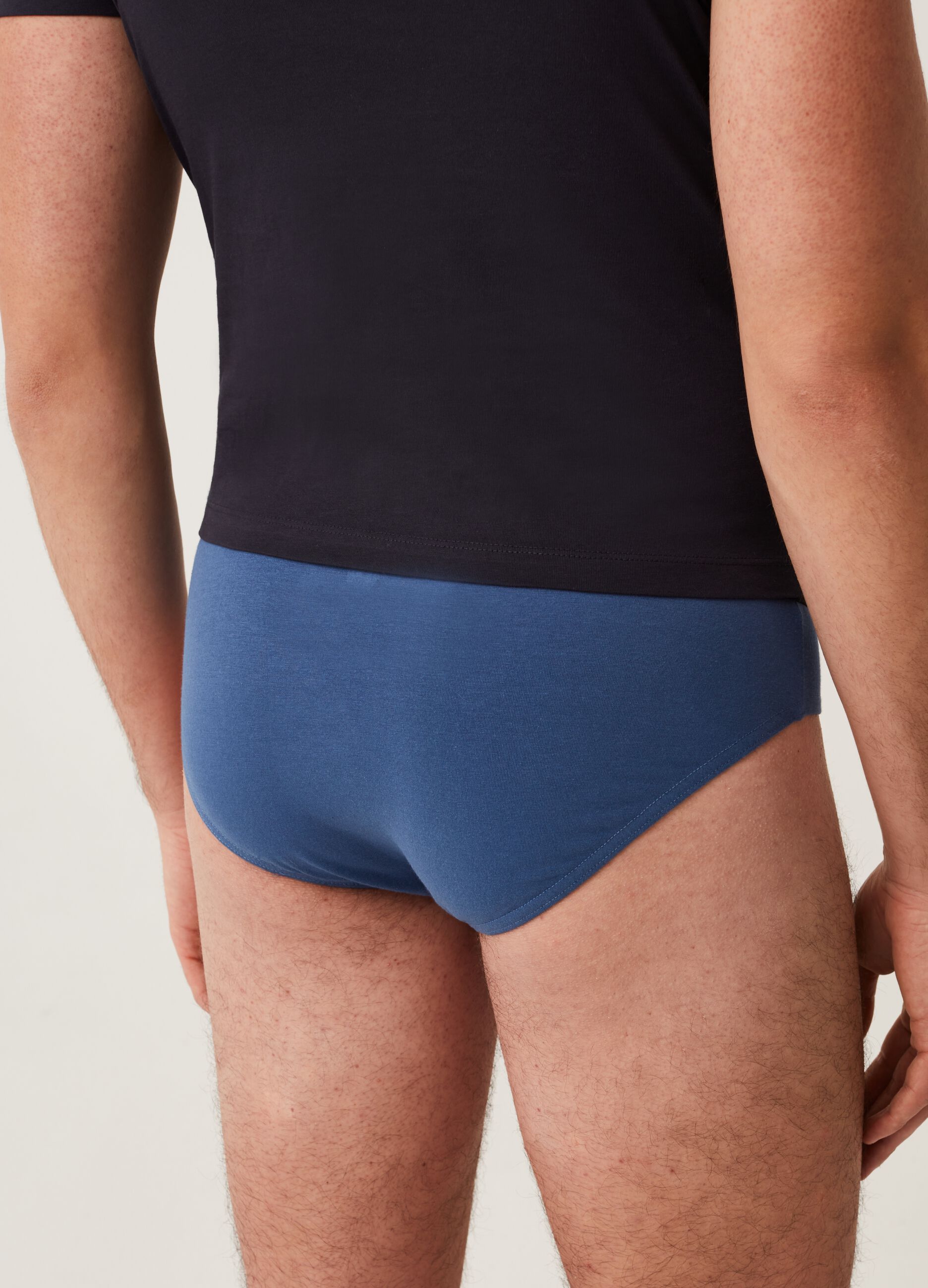 Three-pack stretch organic cotton briefs