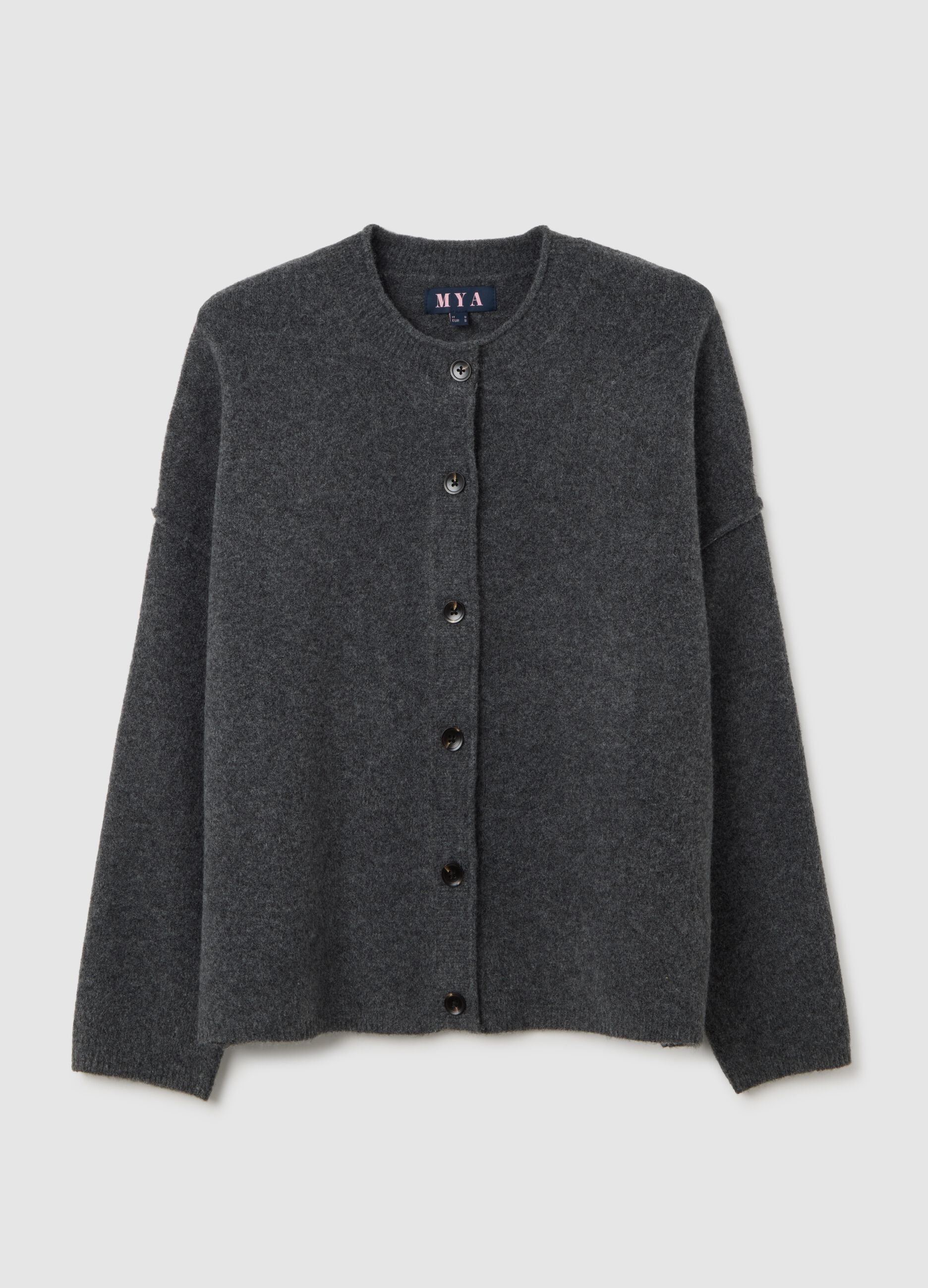 Grey cardigan with buttons