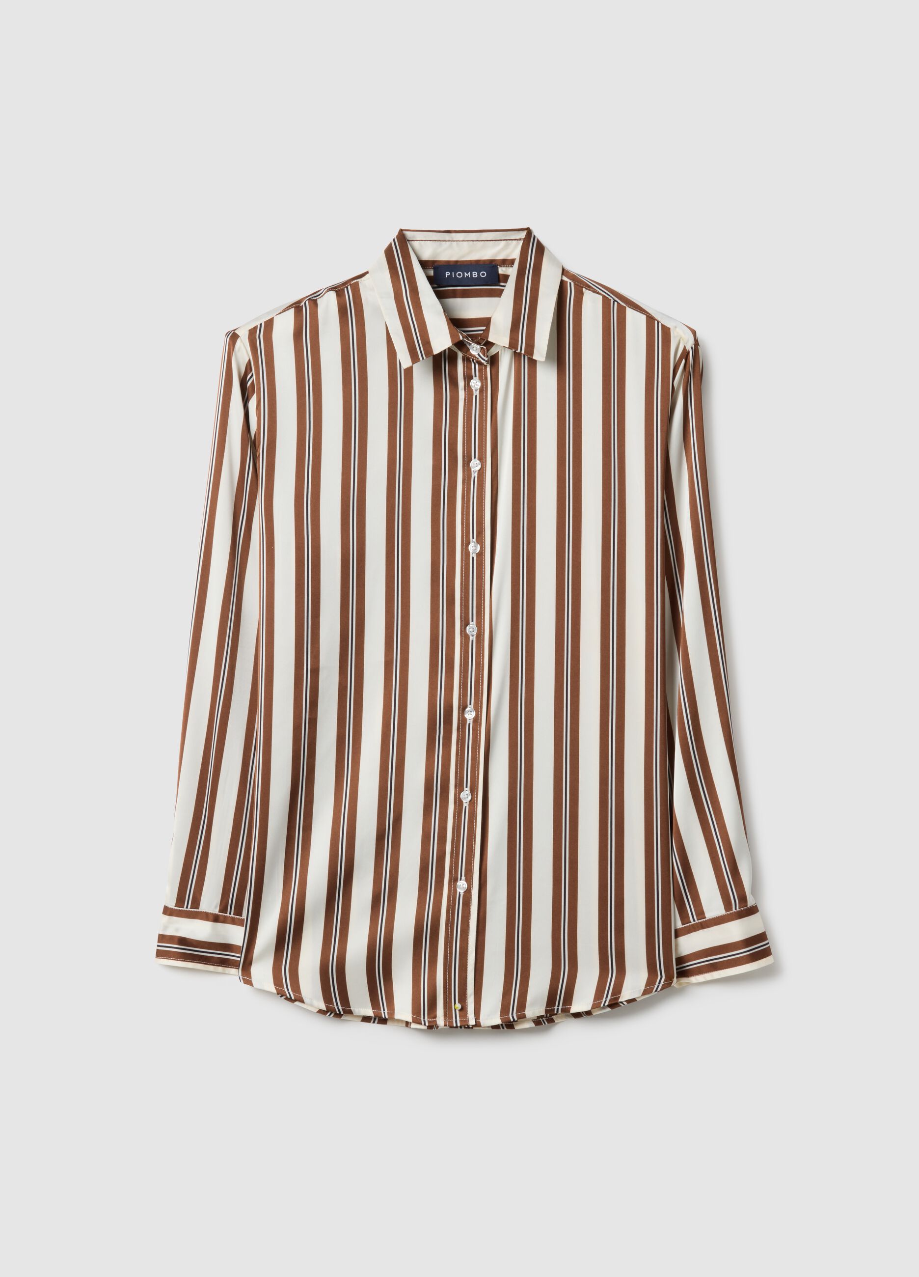 Multicolor Striped Long-sleeve Regular Fit Shirt