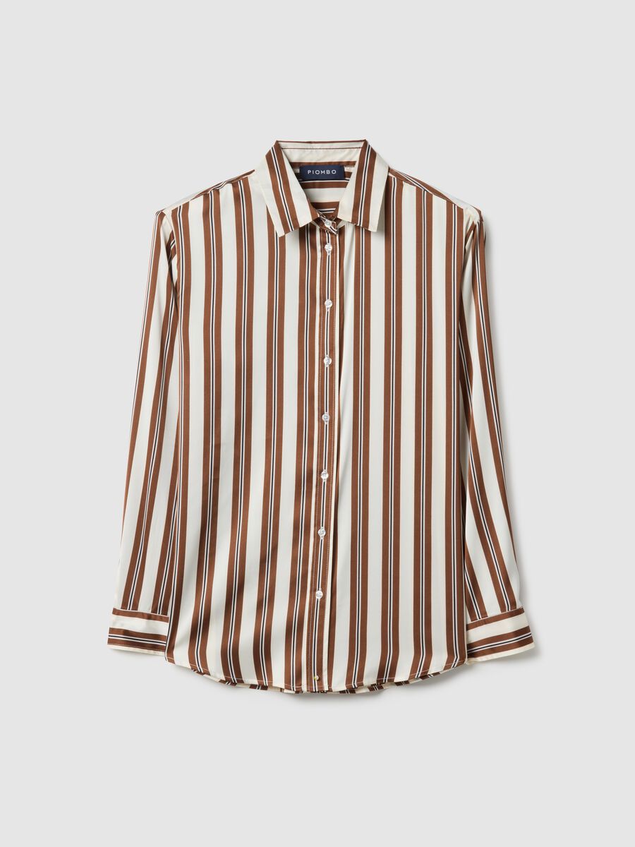 Multicolor Striped Long-sleeve Regular Fit Shirt_0