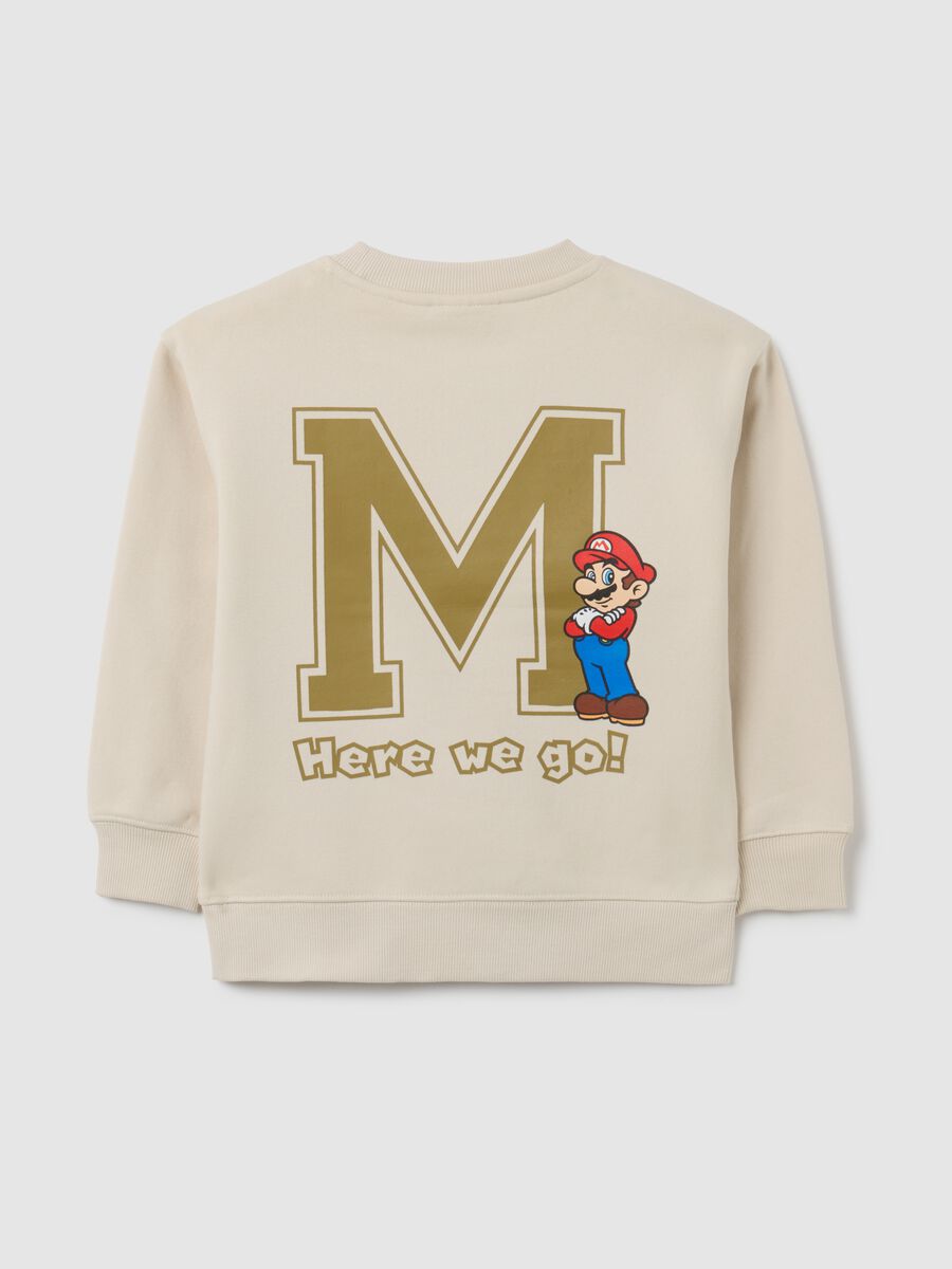 Beige sweatshirt with Super Mario for kids_1