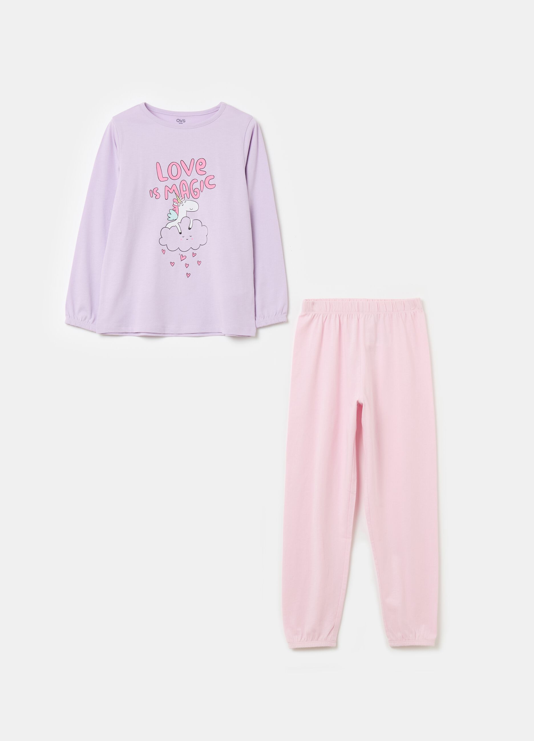 Organic cotton pyjamas with print